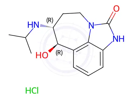 Chemical structure of Zilpaterol hydrochloride