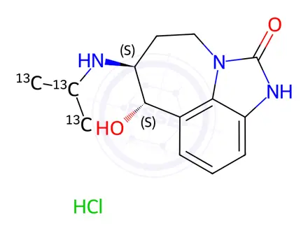 Chemical structure of Zilpaterol-13C3 hydrochloride