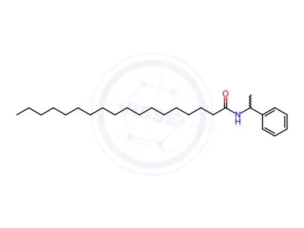 Chemical structure of OctadecanaMide, N-(1-phenylethyl)-