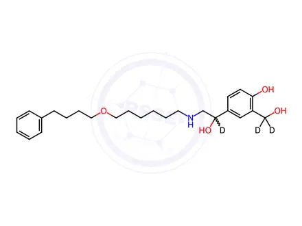 Chemical structure of Salmeterol-[D3] in methanol
