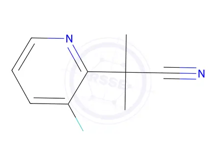 Chemical structure of 2-(3-Fluoropyridin-2-yl)-2-methylpropanenitrile
