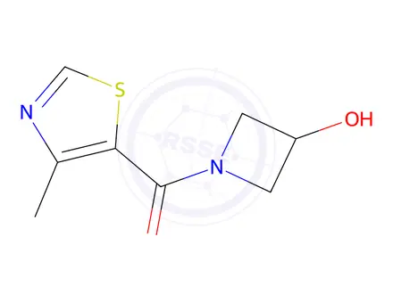 Chemical structure of 1-(4-methyl-1,3-thiazole-5-carbonyl)azetidin-3-ol