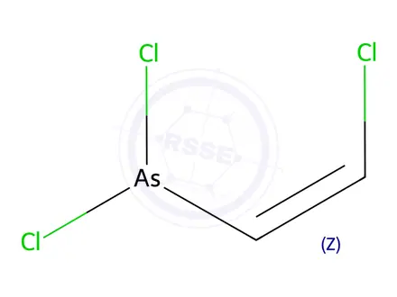 Chemical structure of cis-2-Chlorovinyldichloroarsine
