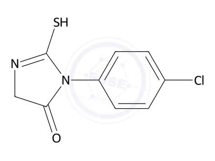 Chemical structure of 1-(4-Chlorophenyl)-2-sulfanyl-4,5-dihydro-1h-imidazol-5-one