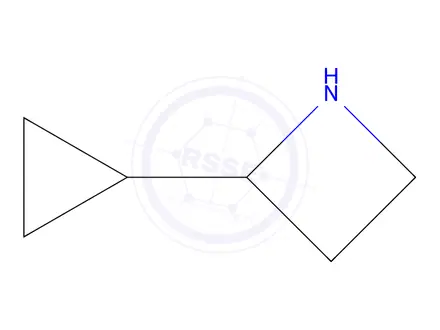 Chemical structure of 2-Cyclopropylazetidine hydrochloride