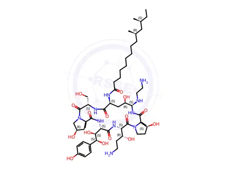 Chemical structure of Caspofungin Impurity A