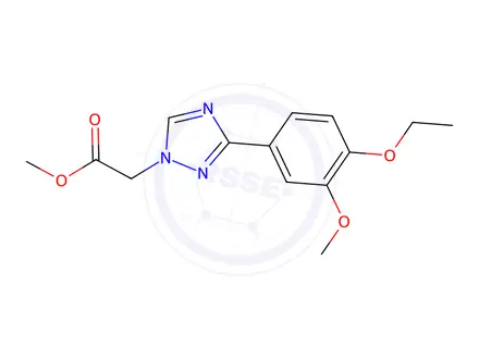 Chemical structure of Methyl 2-(3-(4-ethoxy-3-methoxyphenyl)-1H-1,2,4-triazol-1-yl)acetate