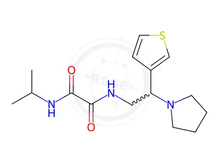 Chemical structure of N1-Isopropyl-N2-(2-(pyrrolidin-1-yl)-2-(thiophen-3-yl)ethyl)oxalamide