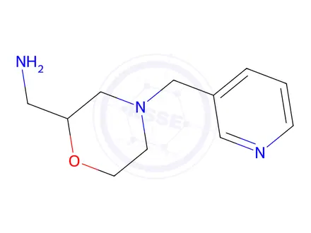 Chemical structure of C-(4-PYRIDIN-3-YLMETHYL-MORPHOLIN-2-YL)-METHYLAMINE TRIHYDROCHLORIDE