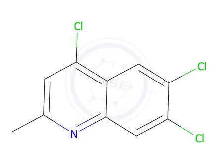Chemical structure of 2-Methyl-4,6,7-trichloroquinoline