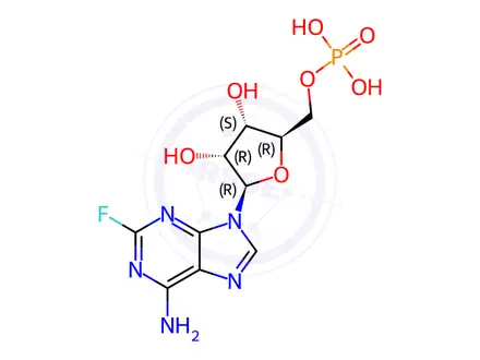 Chemical structure of 2-Fluoro-5’-adenylic Acid