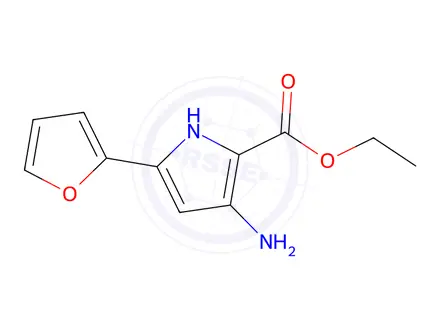 Chemical structure of Ethyl 3-amino-5-(furan-2-yl)-1H-pyrrole-2-carboxylate