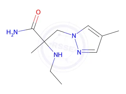 Chemical structure of 2-(Ethylamino)-2-methyl-3-(4-methyl-1h-pyrazol-1-yl)propanamide