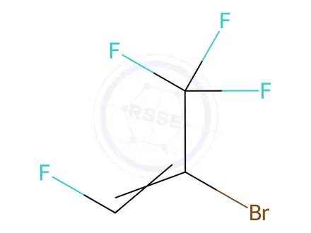 Chemical structure of 2-Bromo-1,3,3,3-tetrafluoropropene