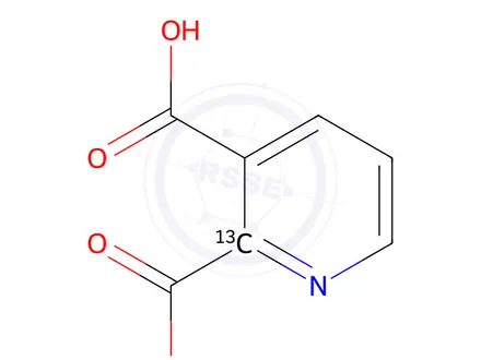 Chemical structure of Quinolinic Acid-13C