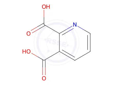 Chemical structure of 2,3-Pyridinedicarboxylic acid