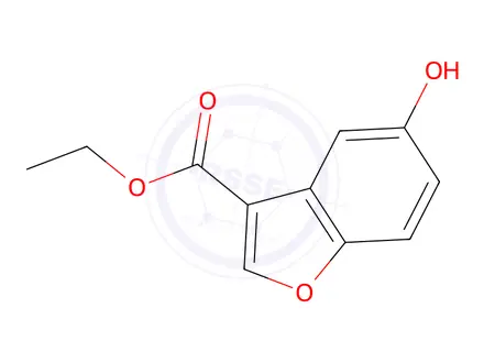 Chemical structure of Ethyl 5-hydroxybenzofuran-3-carboxylate