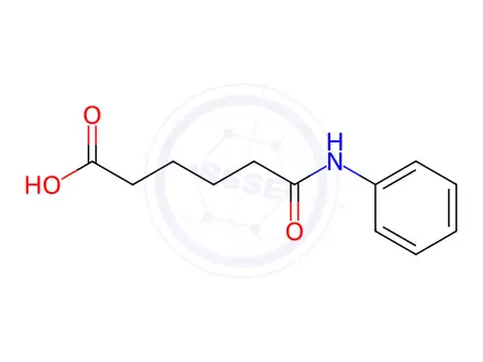 Chemical structure of 6-Oxo-6-(phenylamino)hexanoic acid