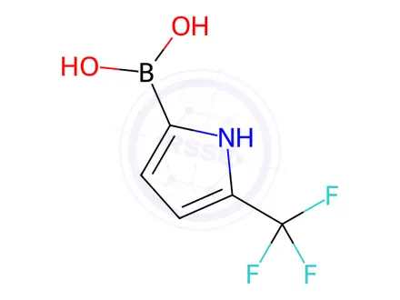 Chemical structure of (5-(Trifluoromethyl)-1H-pyrrol-2-yl)boronic acid