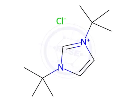 Chemical structure of 1,3-DI-T-BUTYLIMIDAZOLIUM CHLORIDE