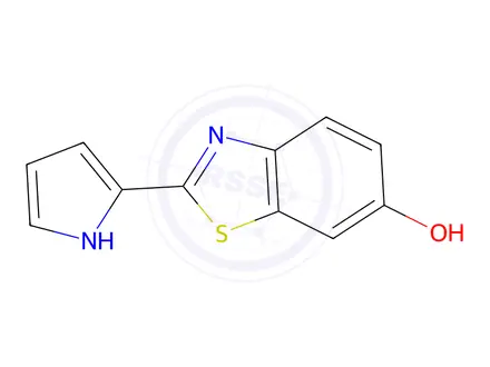 Chemical structure of 6-Benzothiazolol,2-(1H-pyrrol-2-yl)-(9CI)