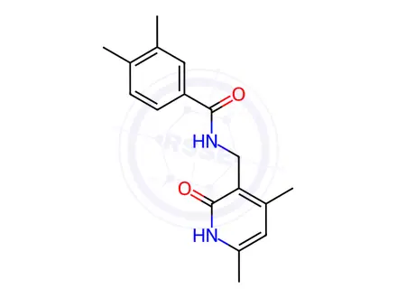 Chemical structure of BENZAMIDE, N-[(1,2-DIHYDRO-4,6-DIMETHYL-2-OXO-3-PYRIDINYL)METHYL]-3,4-DIMETHYL-