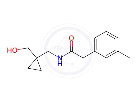 Chemical structure of n-((1-(Hydroxymethyl)cyclopropyl)methyl)-2-(m-tolyl)acetamide