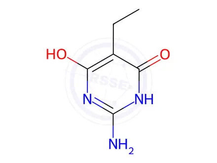 Chemical structure of 2-AMINO-5-ETHYL-PYRIMIDINE-4,6-DIOL