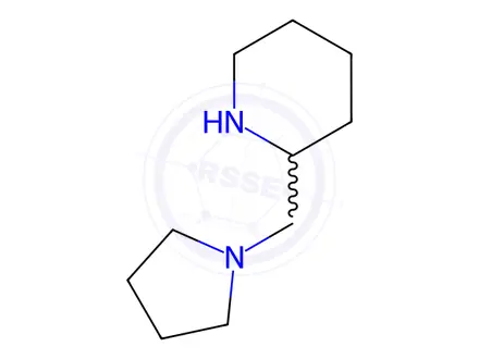 Chemical structure of 2-(1-Pyrrolidinylmethyl)piperidine