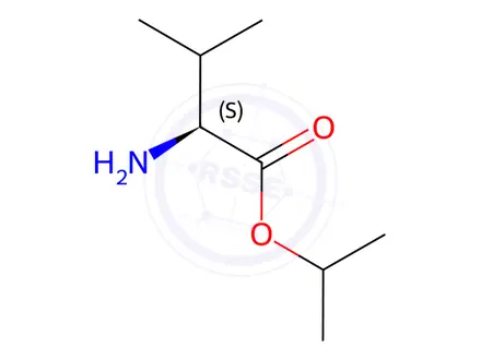 Chemical structure of L-valine Isopropyl Ester
