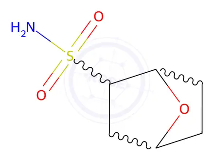 Chemical structure of 7-oxabicyclo[2.2.1]heptane-2-sulfonamide