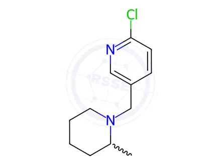 Chemical structure of 1-[(6-chloro-3-pyridinyl)methyl]-2-methylpiperidine