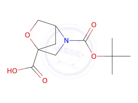 Chemical structure of 5-(tert-Butoxycarbonyl)-2-oxa-5-azabicyclo[2.2.1]heptane-1-carboxylic acid