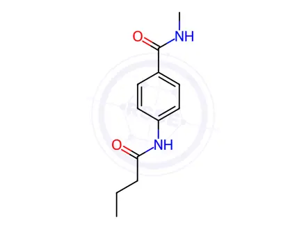 Chemical structure of 4-Butyramido-N-methylbenzamide