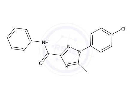 Chemical structure of 1-(4-Chlorophenyl)-5-methyl-N-phenyl-1H-1,2,4-triazole-3-carboxamide