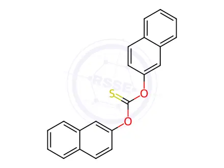 Chemical structure of O,O-Di-2-Naphthalenyl Ester Carbonothioic Acid