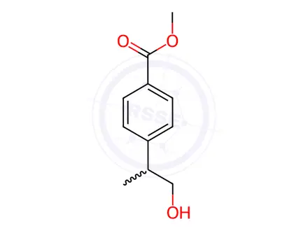Chemical structure of Benzoic acid, 4-(2-hydroxy-1-methylethyl)-, methyl ester