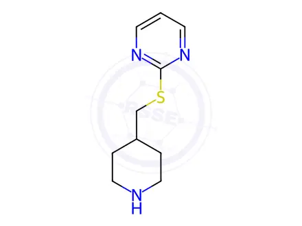 Chemical structure of 2-((Piperidin-4-ylmethyl)thio)pyrimidine