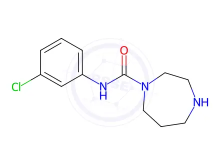 Chemical structure of N-(3-chlorophenyl)-1,4-diazepane-1-carboxamide