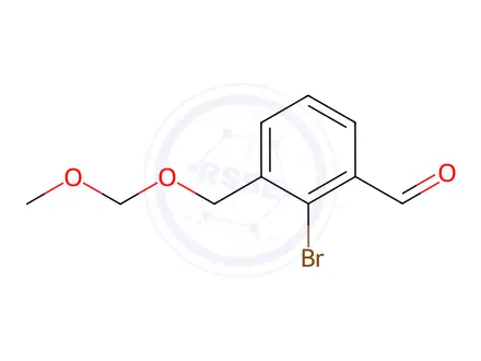 Chemical structure of 2-Bromo-3-((methoxymethoxy)methyl)benzaldehyde