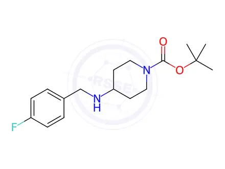Chemical structure of 1-BOC-4-(4-FLUORO-BENZYLAMINO)-PIPERIDINE