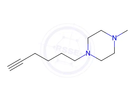 Chemical structure of Piperazine, 1-(5-hexynyl)-4-methyl-(9CI)