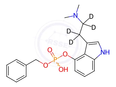 Chemical structure of O-Benzyl Psilocybin-d4