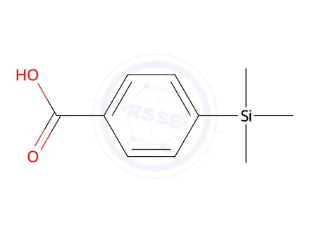 Chemical structure of 4-(trimethylsilyl)benzoic acid