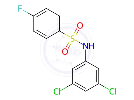 Chemical structure of N-(3,5-Dichlorophenyl)-4-fluorobenzenesulfonamide