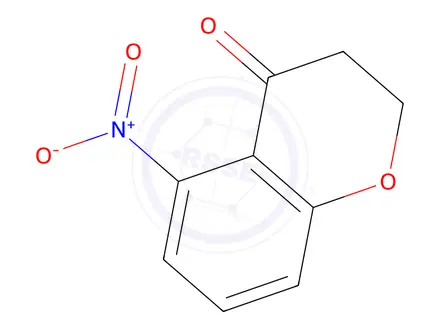 Chemical structure of 5-Nitrochroman-4-one