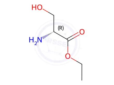 Chemical structure of H-D-Ser-OEt