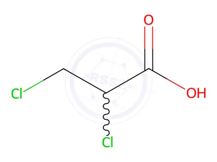 Chemical structure of 2,3-Dichloropropionic acid