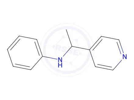 Chemical structure of PHENYL-(1-PYRIDIN-4-YL-ETHYL)-AMINE