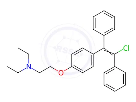 Chemical structure of Clomiphene